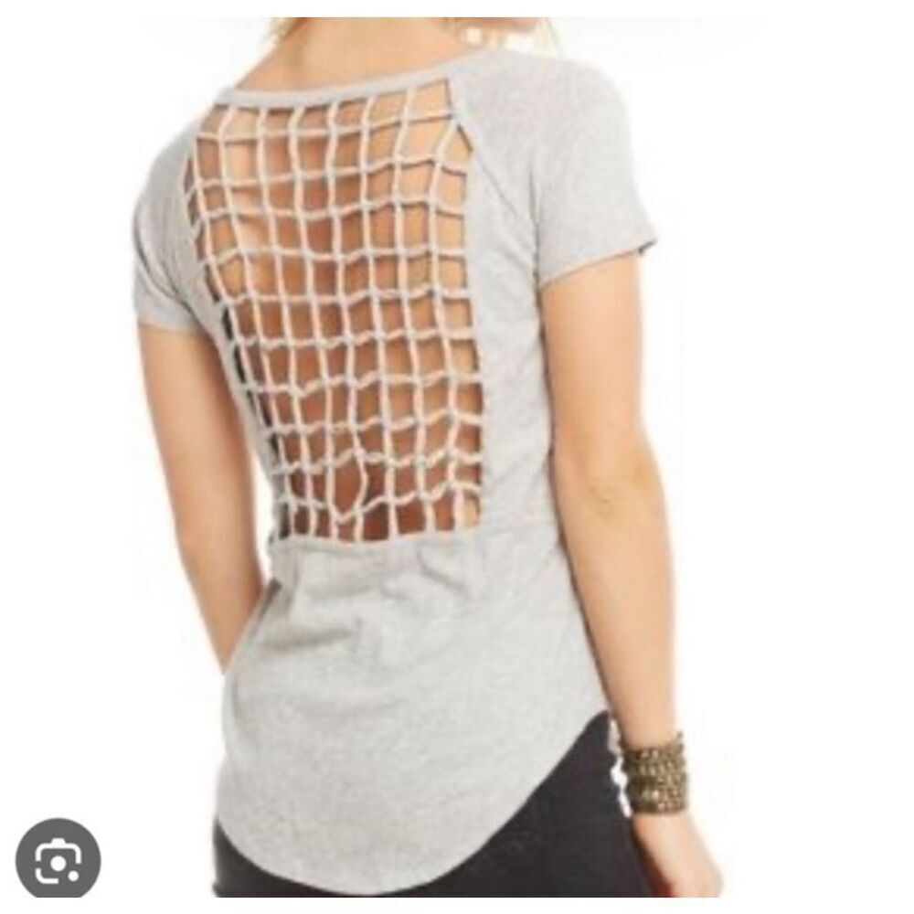 $55 Chaser White Open back Tee size medium